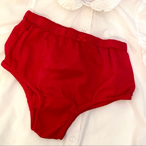 Vintage Gap Kids Velvet Floral Dress w/ Blouse 4T Peter Pan Collar Holiday - Picture 11 of 11